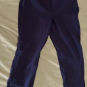 Susan Graver Smart Ponte Slim Leg Navy Blue Pants - Size Large